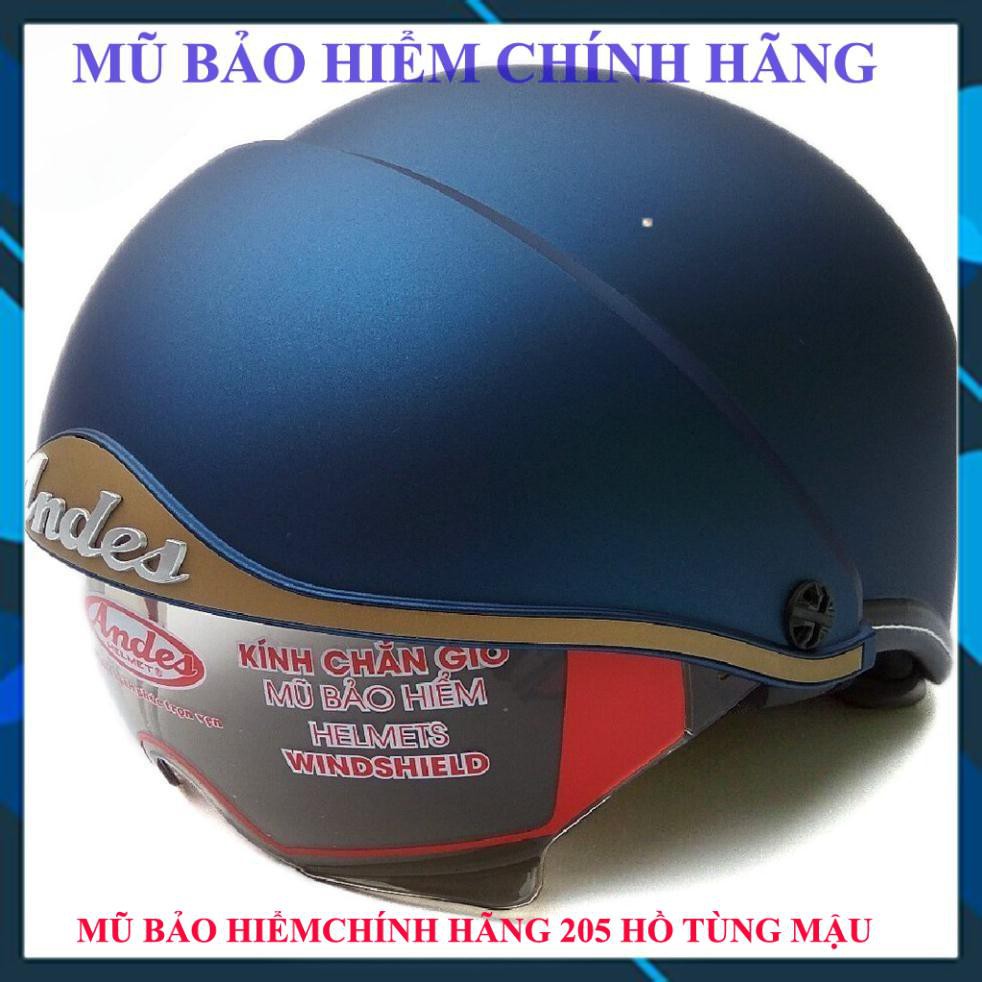 Mũ Bảo Hiểm ANDES 139 Giấu Kính - Tháo Được Lót [ Chính Hãng ]