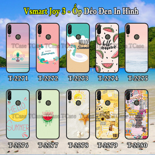 Ốp lưng Vsmart Joy 3 dẻo đen in hình Hello Summer (mùa hè sôi động)