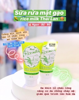 [ FREE SHIP] Sữa Rửa Mặt Gạo RICE MILK Thái Lan