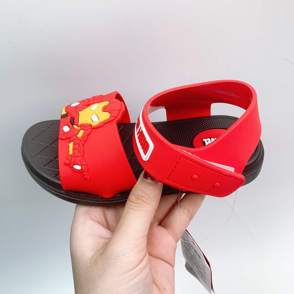 Giày Sandal Cho Bé Hình Ironman Cá Tính Đế Mềm Chống Trượt Minchu Kids SD07