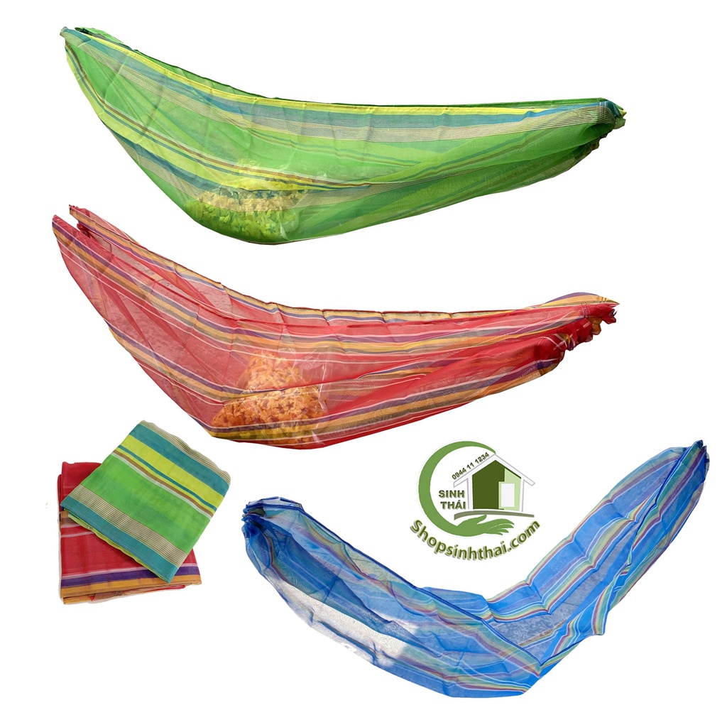 Võng lưới cước 2 lớp dày - võng ngoài trời siêu bền đẹp - chọn màu