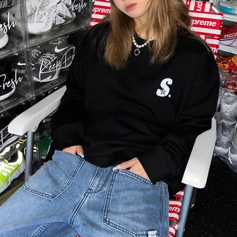 NRVP Mới Áo Thun Tay Dài Dáng Rộng In Chữ Phong Cách Hàn Quốc 2023