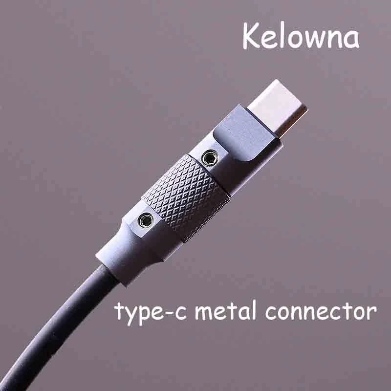 Đầu Nối Dây Cáp Sạc Truyền Dữ Liệu Loại C Vỏ Kim Loại Cnc Kelowna