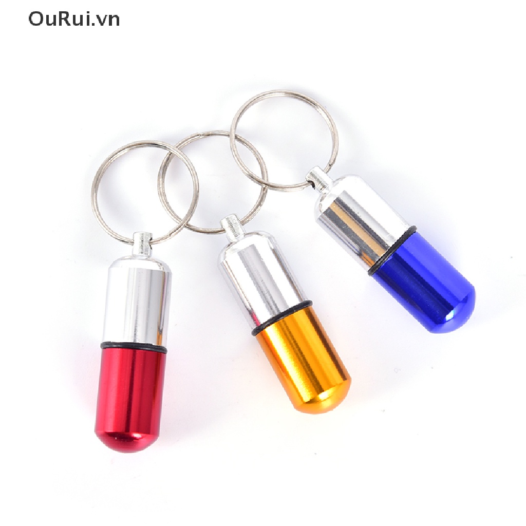 Hộp Đựng Thuốc mini Bằng Kim Loại Chống Thấm Nước Kèm Chìa