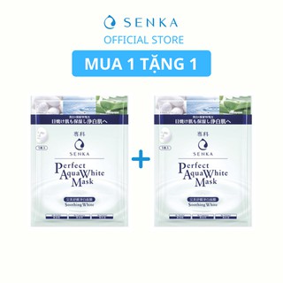Mặt nạ dưỡng trắng dịu mát da Senka Perfect Aqua Soothing White Mask 23g