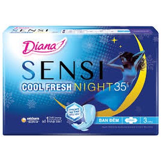 giá thùng Băng vệ sinh Diana Sensi Cool Fresh Night 35cm