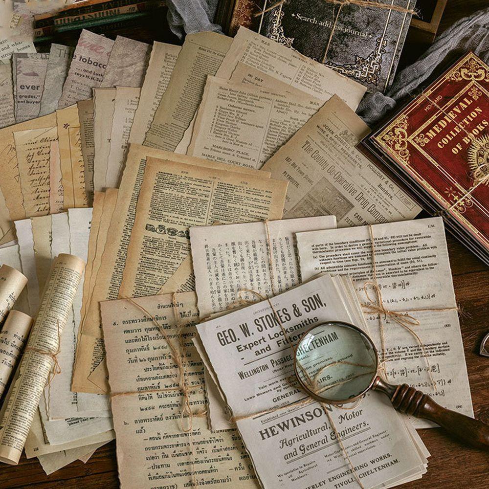 Giấy Làm Sách Thủ Công Phong Cách Trung Cổ Cổ Điển