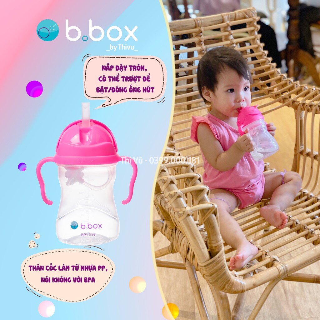 Bình nước cho bé BBox, Bình tập uống nước cho bé Bbox chống sặc 240ml từ 6M - Thi Vũ