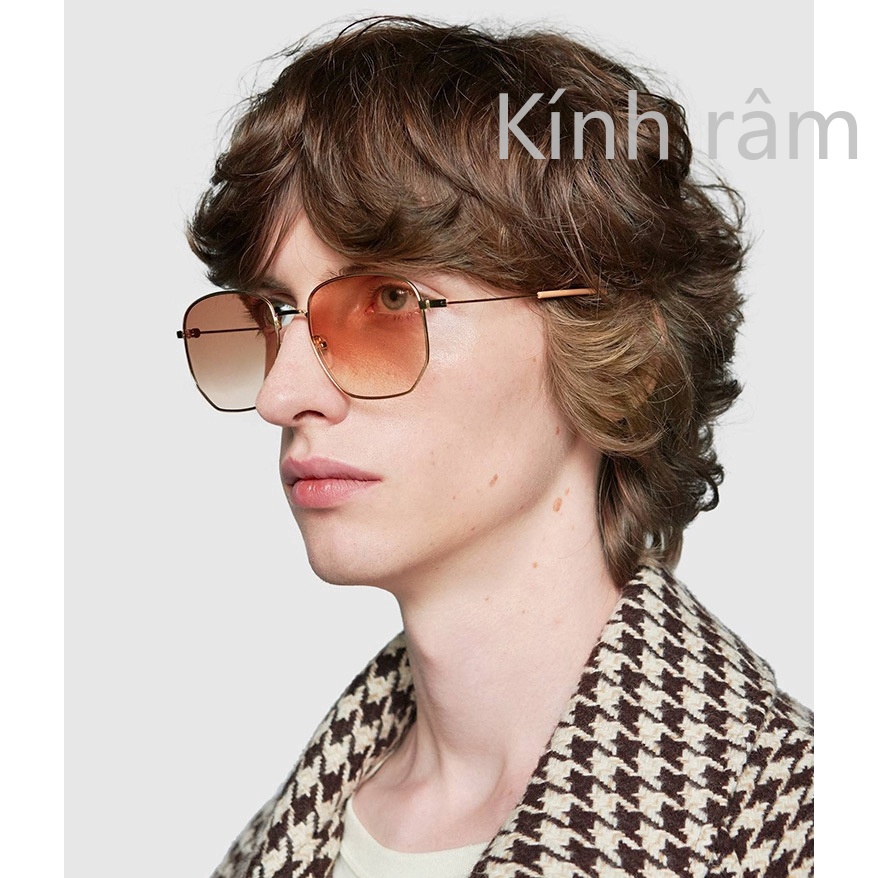 Kính mát gọng kim loại chống nắng UV400 cho nam &amp; nữ