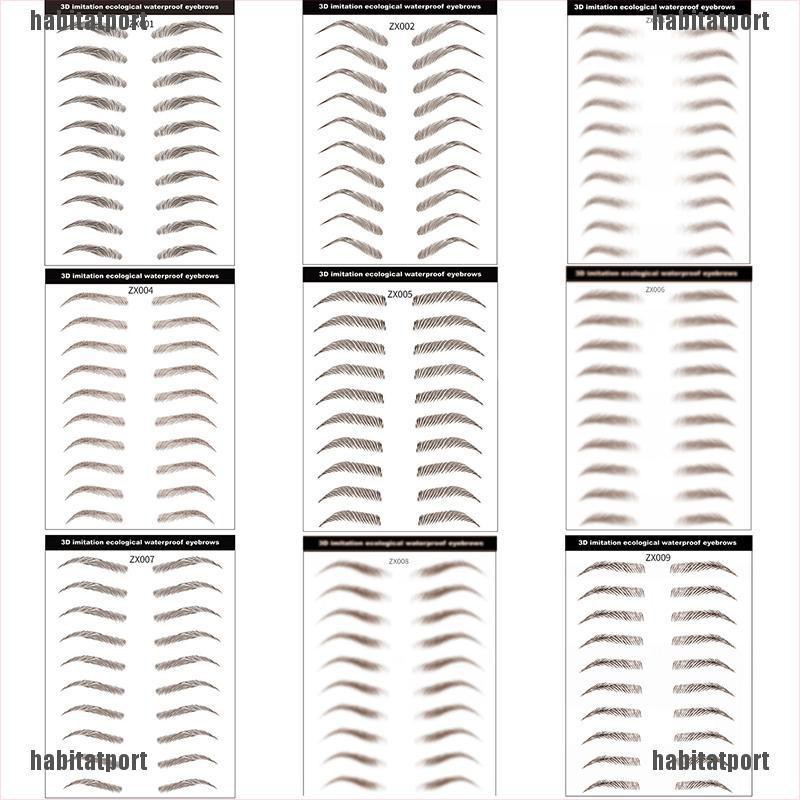 (hàng Mới Về) Miếng Dán Lông Mày Giả 6d 7 Ngày Trang Điểm Tiện Dụng | BigBuy360 - bigbuy360.vn