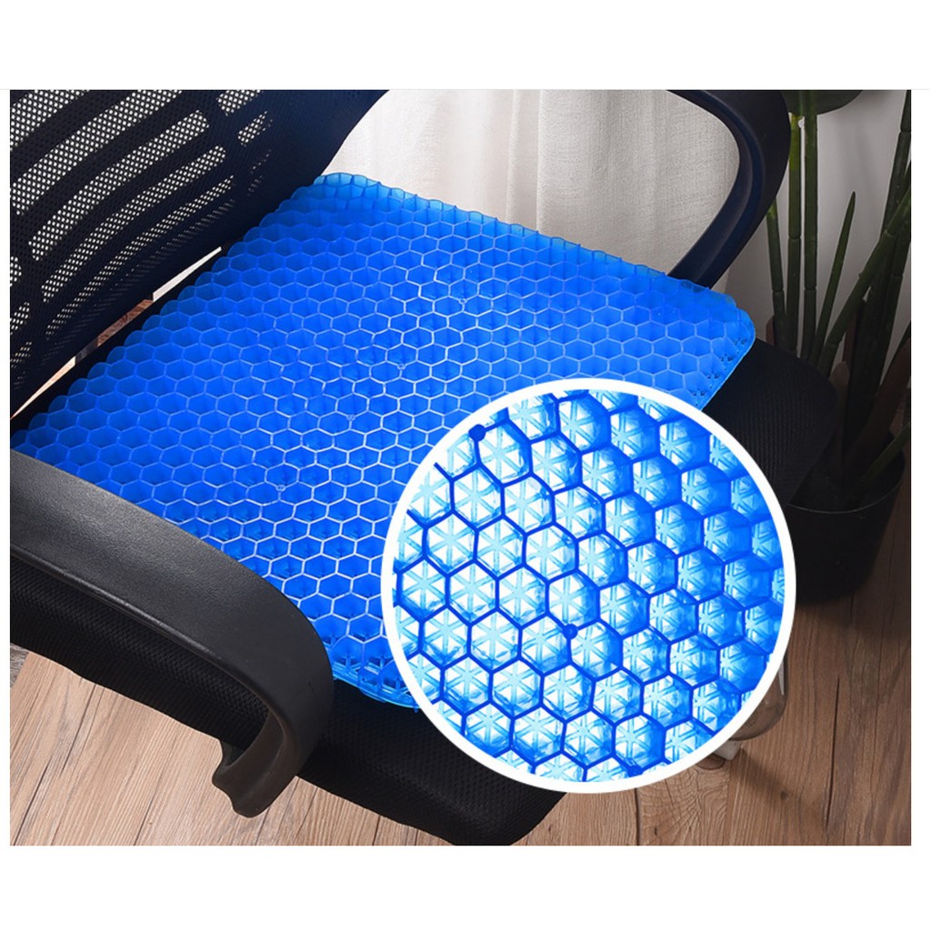Đệm Ngồi 3D Silicon thông minh chống dau mỏi - Đệm lót ghế Gel tổ ong