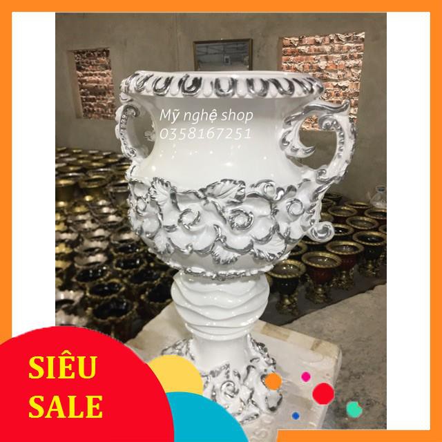 Bình hoa composite chân hoa