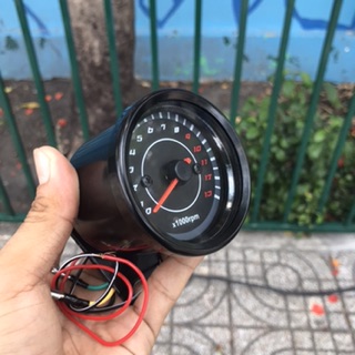 Đồng hồ xe đo tua máy có đèn