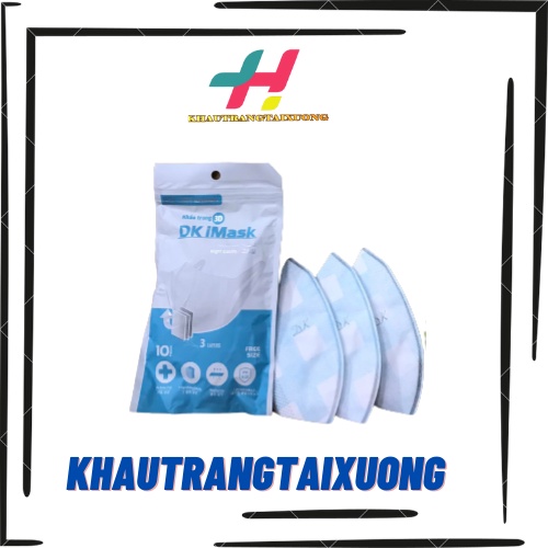 Khẩu Trang 3D iMASK DUY KHÁNH 3 lớp Kháng Khuẩn kiểu dáng Hàn Quốc co giãn 4 chiều mềm mại