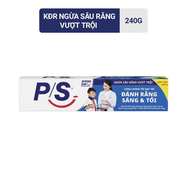 Kem Đánh Răng P/S Ngừa Sâu Răng Vượt Trội 240g