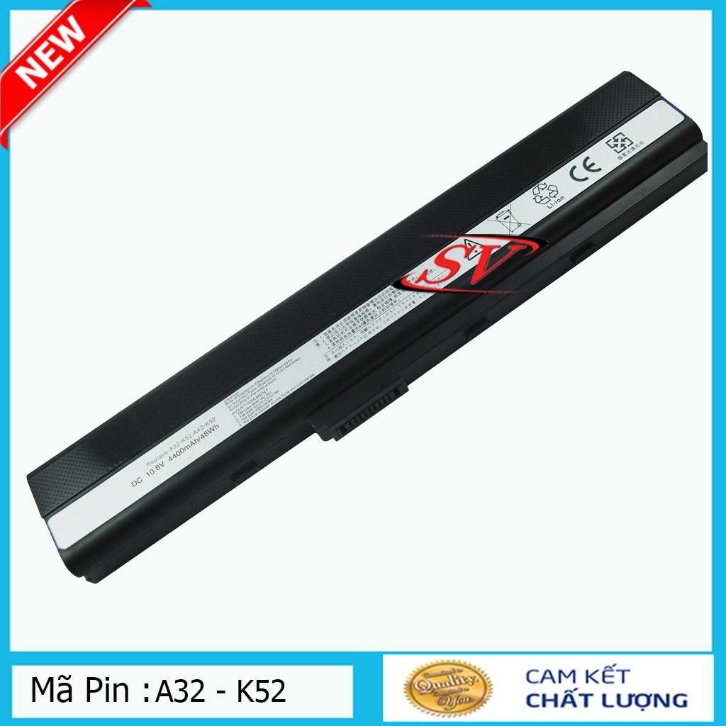 Pin Laptop Asus K52 K42 K62 A40 A42 A52 A62 A40JA A42D A52F B53 F85 F86 X42 X52 X67 X5 X8 P42 P52 P62 P82 N82