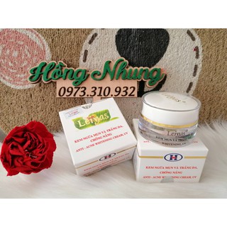 Kem ngừa mụn dưỡng trắng da Leiyas 10g