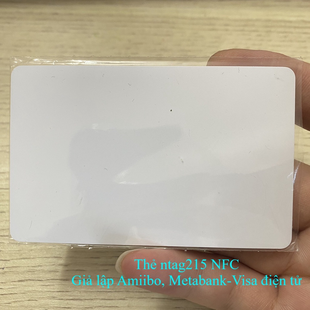 ntag215- COMBO 5 thẻ trắng nfc chip ntag215 ứng dụng làm thẻ metap, giả lập amiibo kích thước 85.5 x 54 x 0.86mm