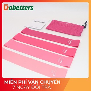 Combo dây miniband, dây cao su miniband tập chân mông, phụ kiện tập gym