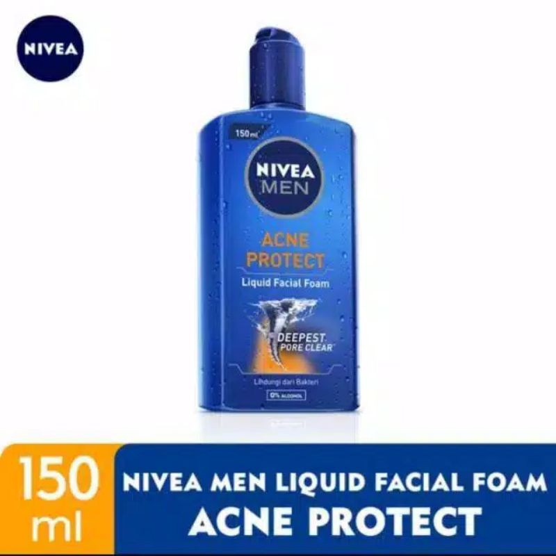 (Hàng Mới Về) Sữa Rửa Mặt Tạo Bọt Nivea Trị Mụn Cho Nam 150ml