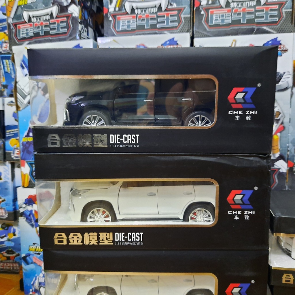 Mô hình xe ô tô Lexus LX570 tỉ lệ 1:24 bằng kim loại xe đồ chơi trẻ em mẫu mới 2020 xe mở các cửa có đèn sáng