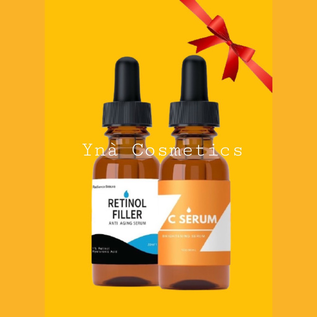 Combo Retinol Filler+ Vitamin C (Tinh Chất Trẻ Hóa, Căng Bóng, Trị Thâm, Sáng Da) | BigBuy360 - bigbuy360.vn