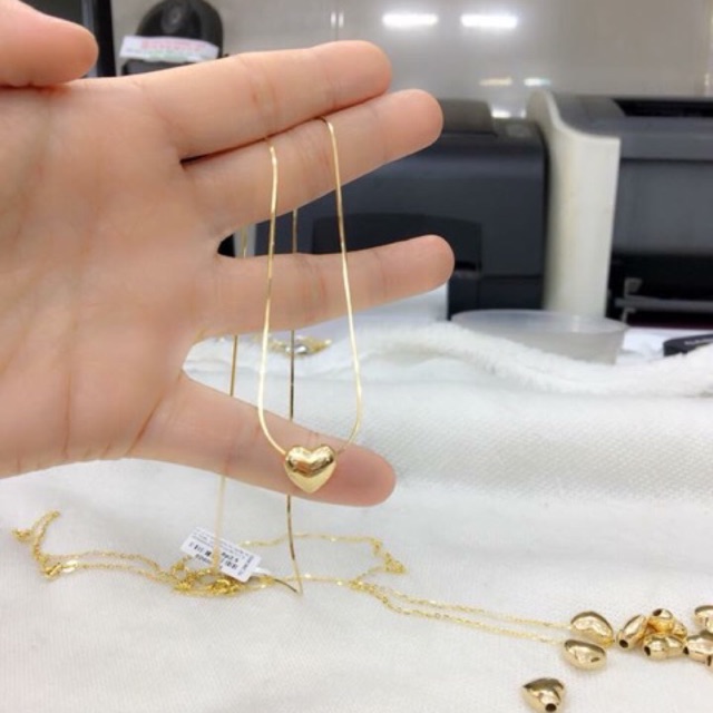 Dây chuyền nữ mặt trái tim mạ cao cấp