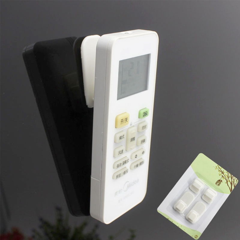 Set 4 Móc Treo Điều Khiển Từ Xa Bằng Nhựa Tự Dính Gắn Tường Tiện Lợi Giá Đỡ