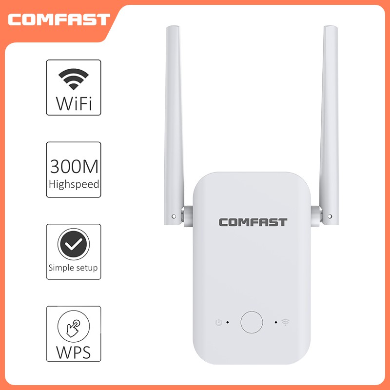 COMFAST Thiết bị khuếch đại sóng Wifi không dây 300Mbps 2.4Ghz