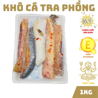 Túi 1kg - khô cá tra phồng, khô cá lăng phồng thịt cá khô thơm béo, chiên phồng giòn ăn cơm cực ngon đặc sản miền tây
