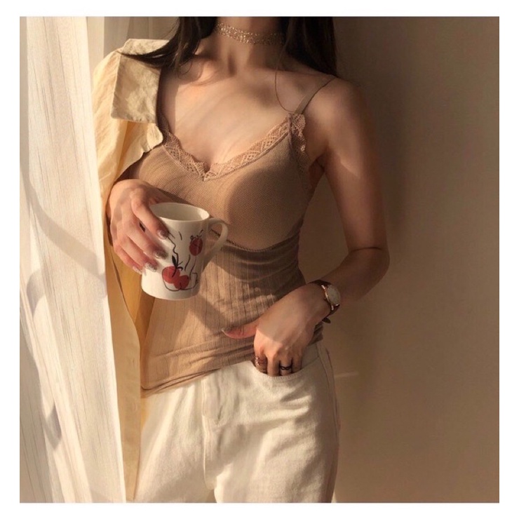 Áo bra dáng dài chất len tăm mềm mịn