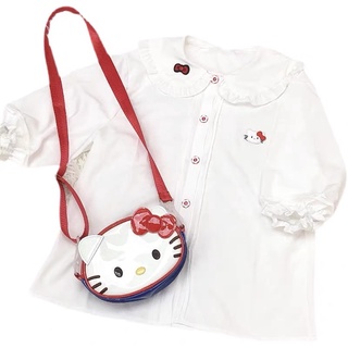 blouse thêu hình hello kitty hãng blurred bear