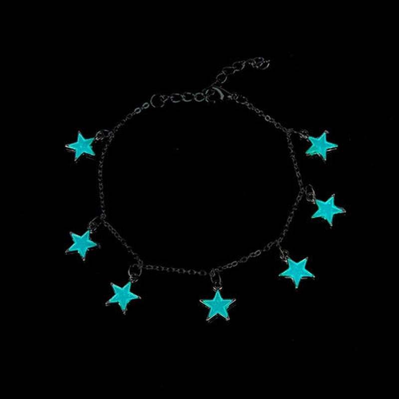 Lắc chân hình ngôi sao xanh phát sáng | BigBuy360 - bigbuy360.vn