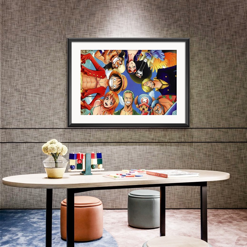 Tranh Đính Đá DIY Họa Tiết Anime Nhật Bản Hiện Đại Trang Trí Nhà Độc Đáo