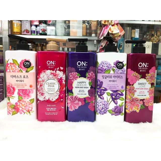 Sữa tắm nước hoa của Hàn Quốc On The Body Perfume Shower Body Wash