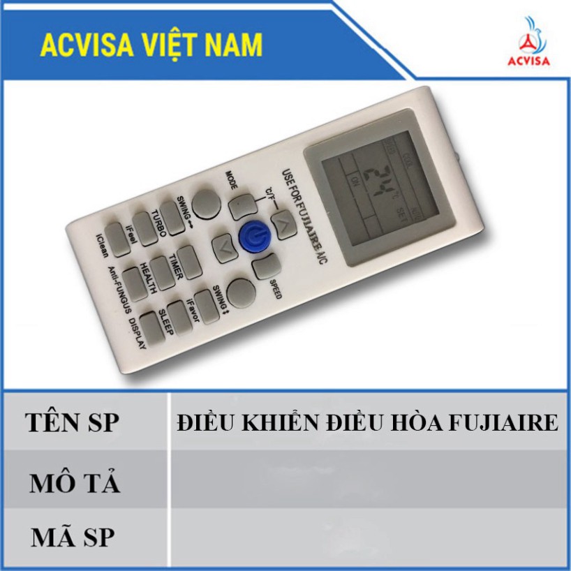 (REMOTE MÁY LẠNH ) ĐIỀU KHIỂN ĐIỀU HÒA FUJIAIRE