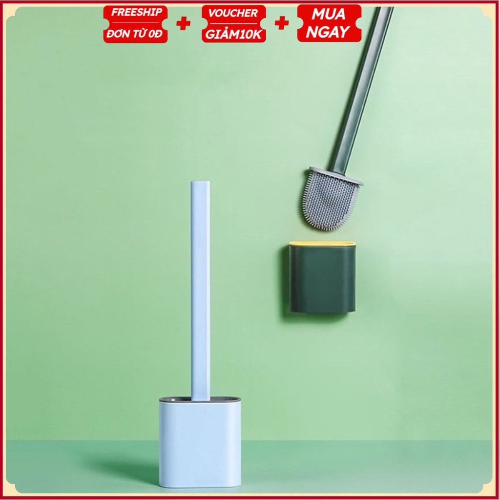#Chổi Cọ Nhà Vệ Sinh V8 Mới Về,  Cây Cọ Toilet Bồn Cầu Bằng SiliCon Có Giá Đựng Dán Tường