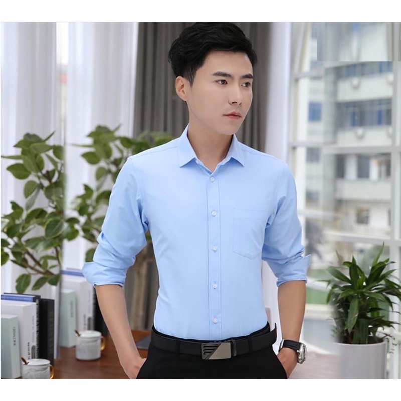 Áo sơ mi công sở chất ko nhăn ko xù fom đẹp | BigBuy360 - bigbuy360.vn