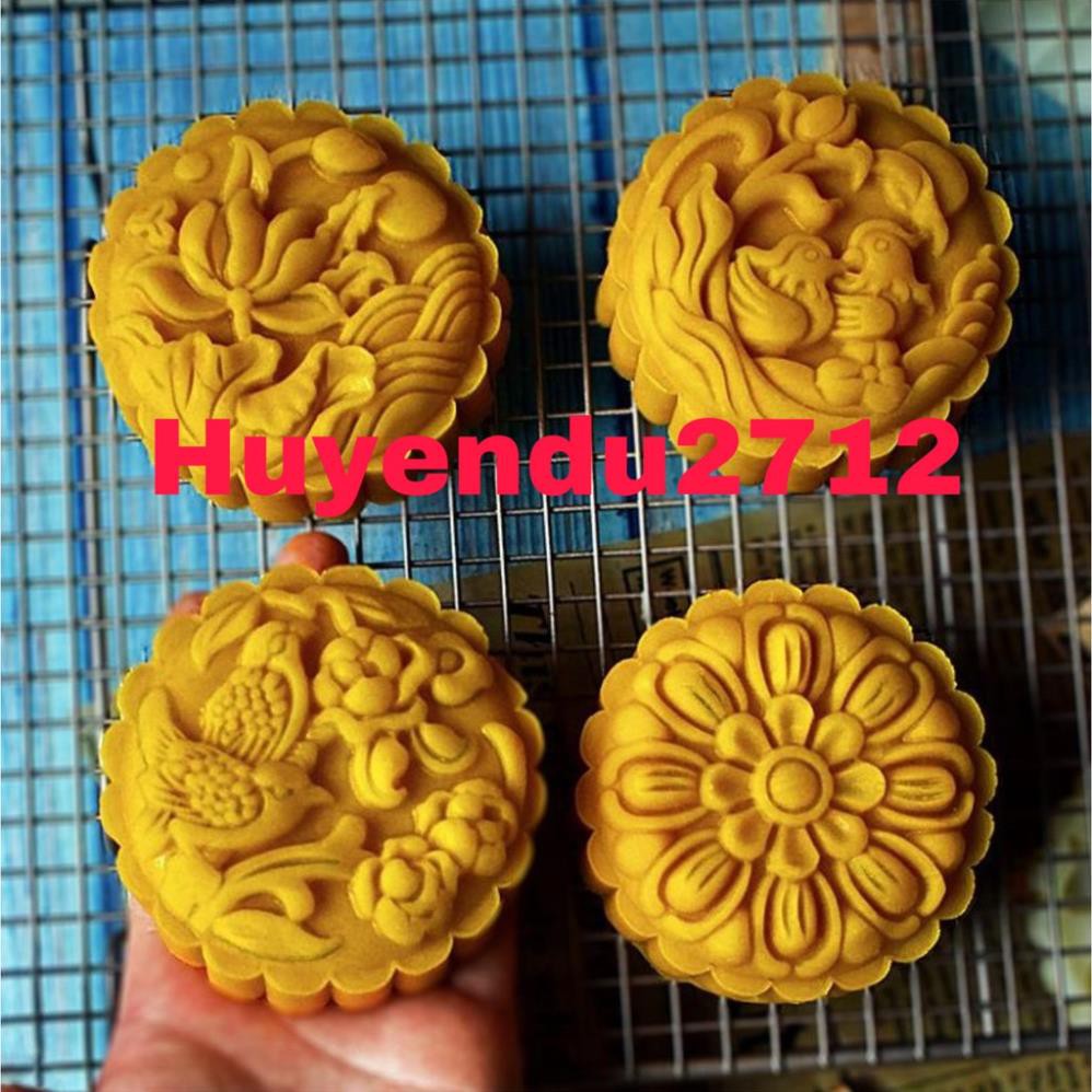 Khuôn trung thu lò xo mẫu 2020 gồm 4 mặt  125- 150- 200g