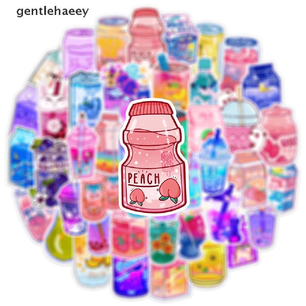 Bộ 50 Sticker Trang Trí Cốc Nước Họa Tiết Graffiti