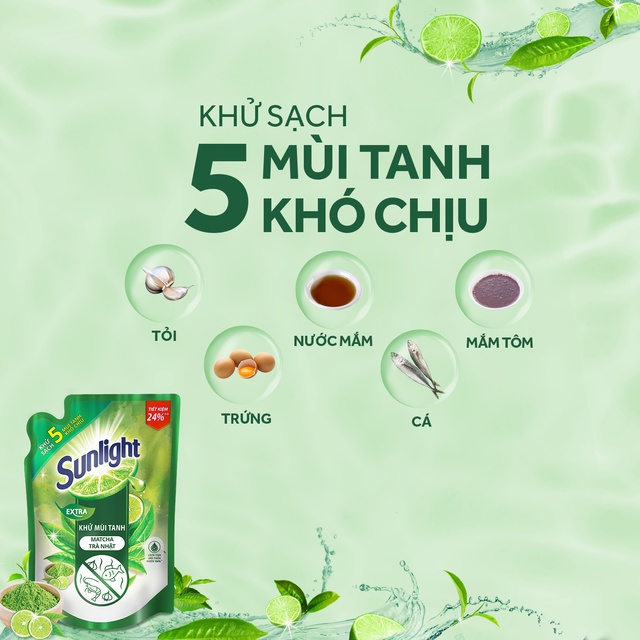 Nước Rửa Chén Bát Sunlight Thiên nhiên | Túi 2.1KG/ 3.4KG