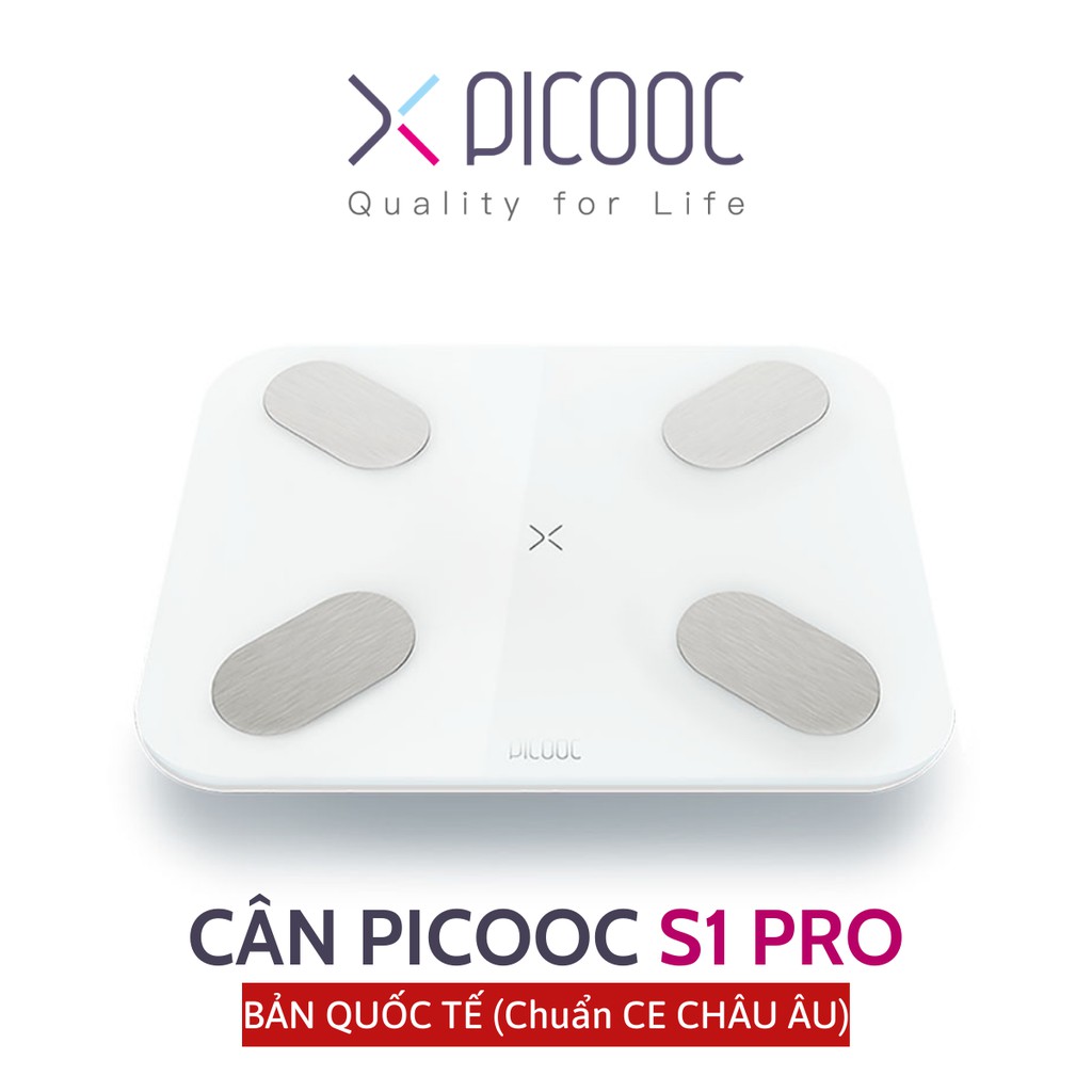 Cân điện tử thông minh PICOOC S1 Pro - Phiên bản Quốc Tế - App TIẾNG VIỆT - Đo 13 chỉ số cơ thể- BH 12 Tháng 5.0