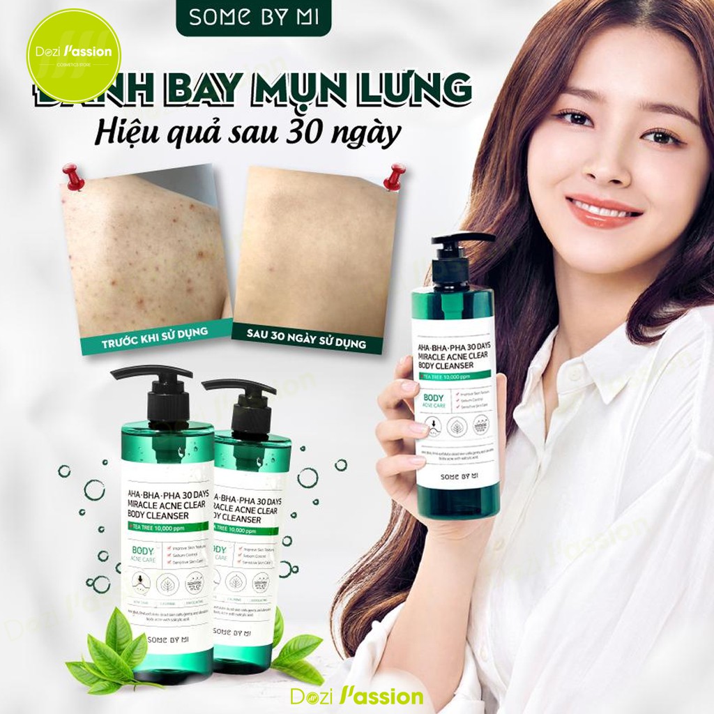 Sữa Tắm Giảm Mụn Some By Mi AHA - BHA - PHA 30 Days Miracle Acne Clear Body Cleanser 400g