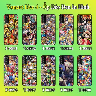 Ốp lưng Vsmart Live 4 dẻo đen in hình Nhiều mẫu