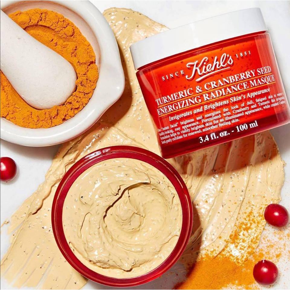 [Chính Hãng - 100ML] Mặt Nạ Nghệ Kiehl's Tumeric &amp; Cranberry Seed Energizing Randiance Masque