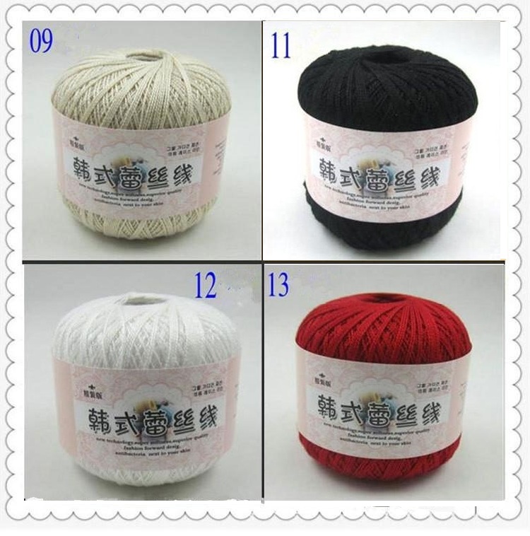 Cuộn Len Đan Sợi Móc Nhiều Màu 50g