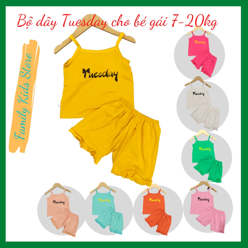 Bộ hai dây Tuesday siêu xinh cho bé gái 7-20kg