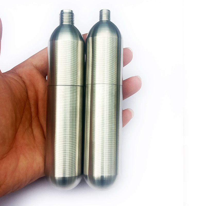 Phao Cứu Hộ Co2 45g Bằng Thép Không Gỉ Bơm Hơi Cho Thuyền Kayak