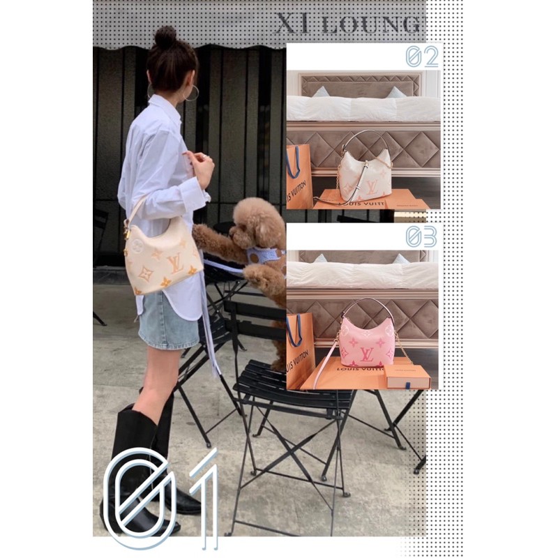 Túi xách nữ Marshmallow Supper size 25 fullbox, lót da lộn