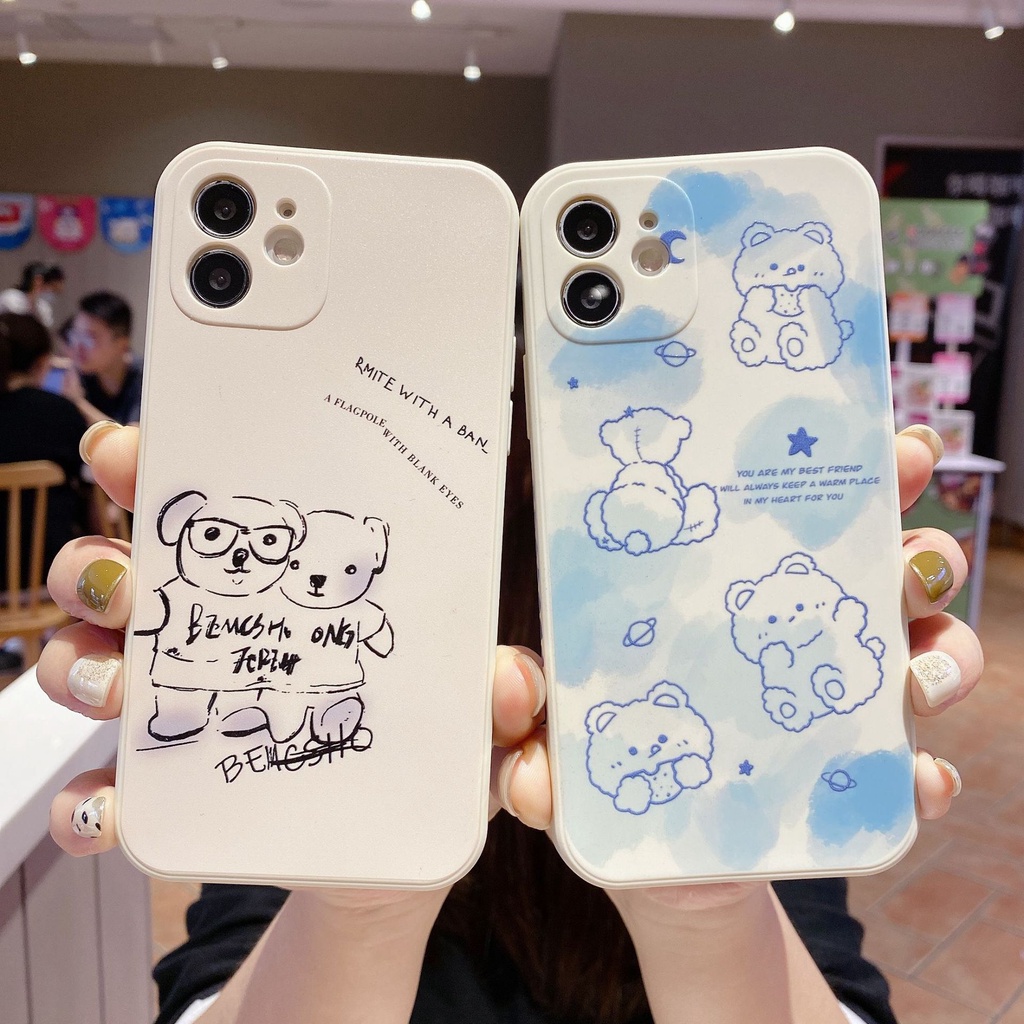 Ốp lưng iphone lưng in hình gấu xanh 5s/6/6plus/6s/6splus/7/7plus/8/8plus/x/xr/xs/11/12/pro/promax